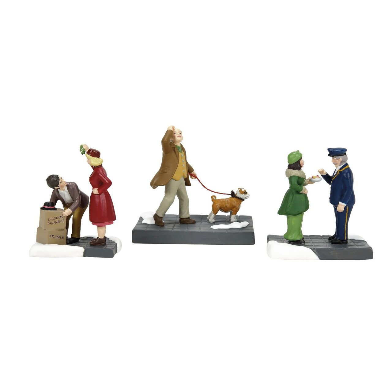 Department 56 Department 56 Christmas In The City Friends & Neighbors Figurines - Set of 3 - 6013401